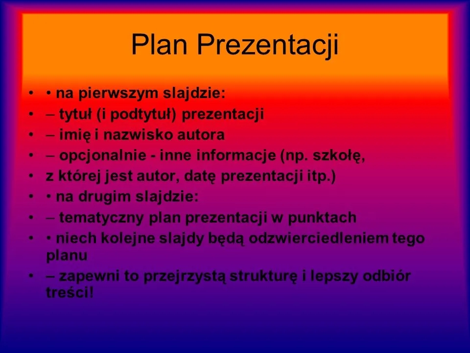 Jak powinna wyglądać prezentacja PowerPoint, aby zachwycać publiczność?